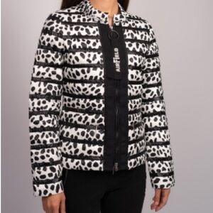 AirField Women’s Puffer Jacket Size 38 or M Color Black/White